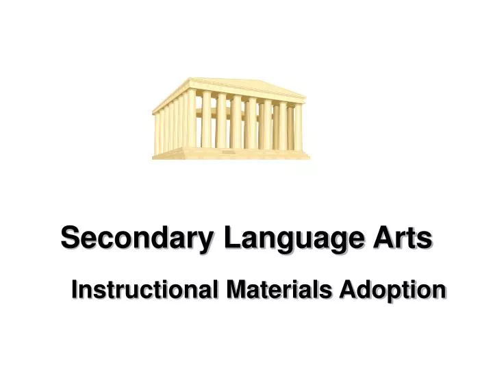 secondary language arts