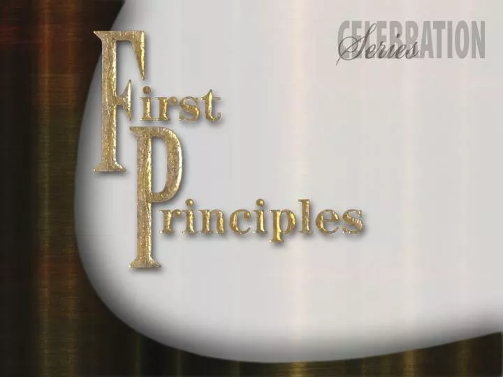 first principles