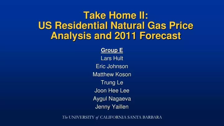 take home ii us residential natural gas price analysis and 2011 forecast