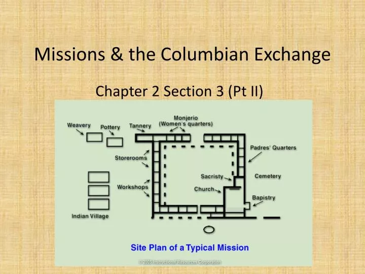 missions the columbian exchange