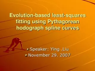 Evolution-based least-squares fitting using Pythagorean hodograph spline curves