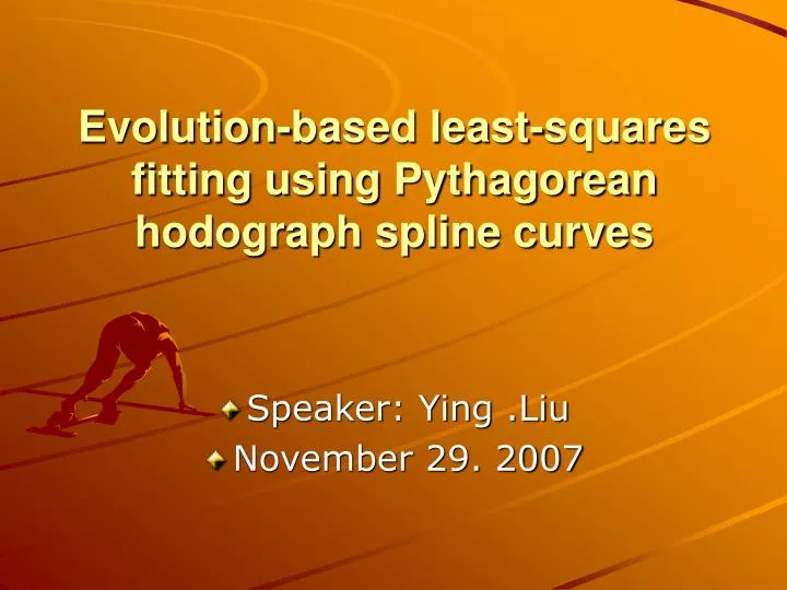 evolution based least squares fitting using pythagorean hodograph spline curves