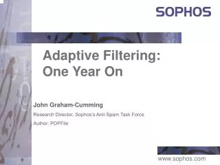 Adaptive Filtering: One Year On