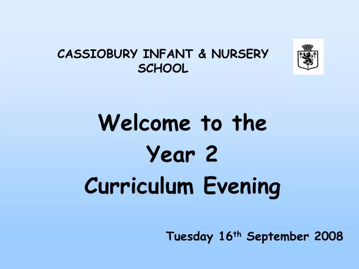 welcome to the year 2 curriculum evening