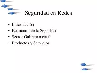 seguridad en redes