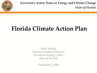 Florida Climate Action Plan
