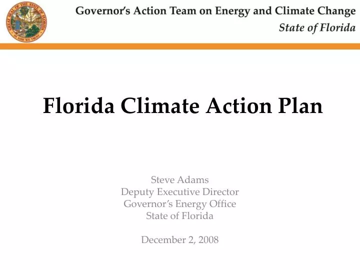florida climate action plan