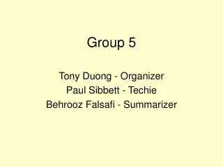 Group 5