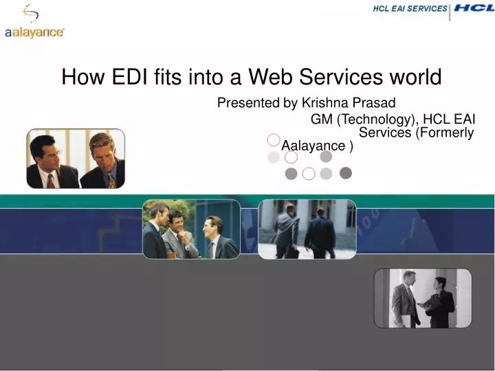 how edi fits into a web services world