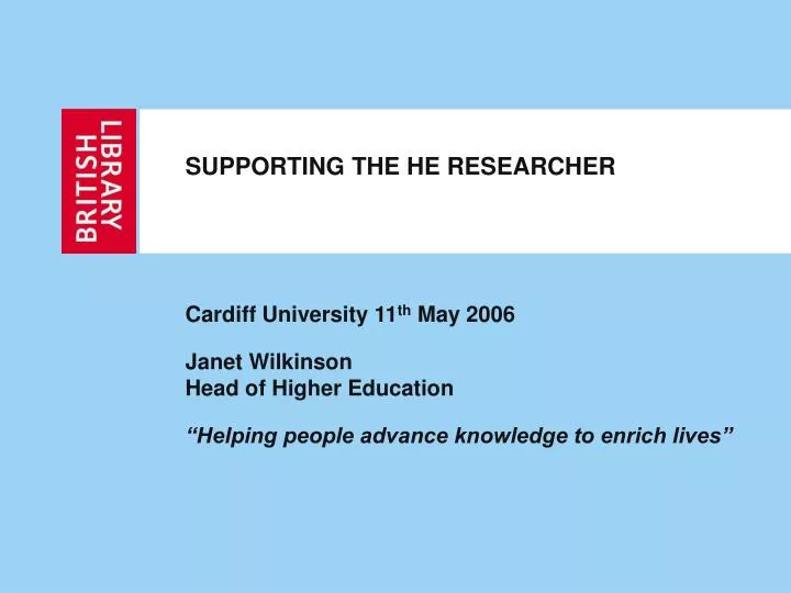 supporting the he researcher