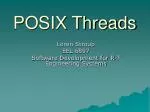 POSIX Threads - slide 1