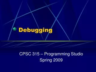 Debugging