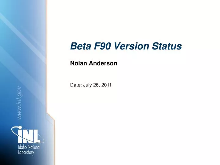 beta f90 version status