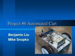 Project #6 Automated Cart