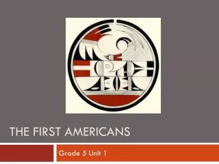 The First Americans