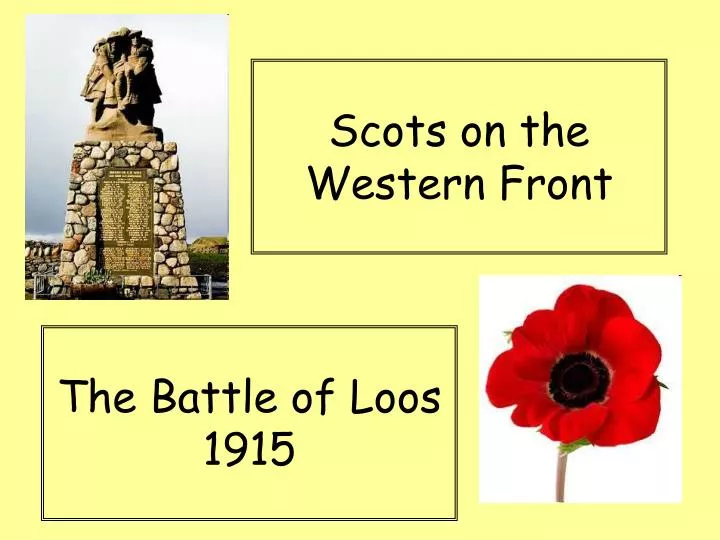 scots on the western front