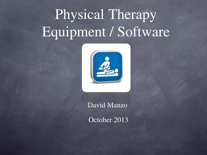 physical therapy equipment software