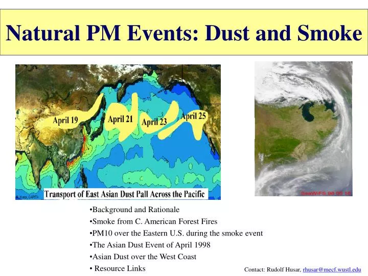 natural pm events dust and smoke