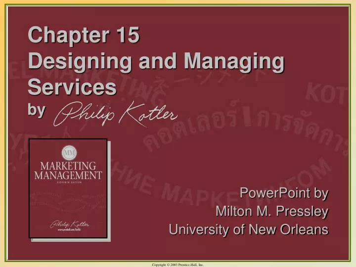 chapter 15 designing and managing services by