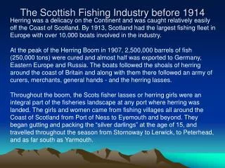 The Scottish Fishing Industry before 1914