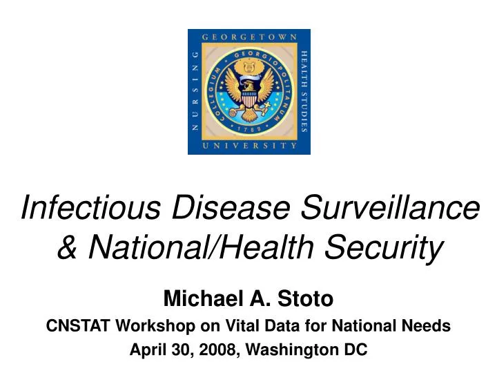 infectious disease surveillance national health security