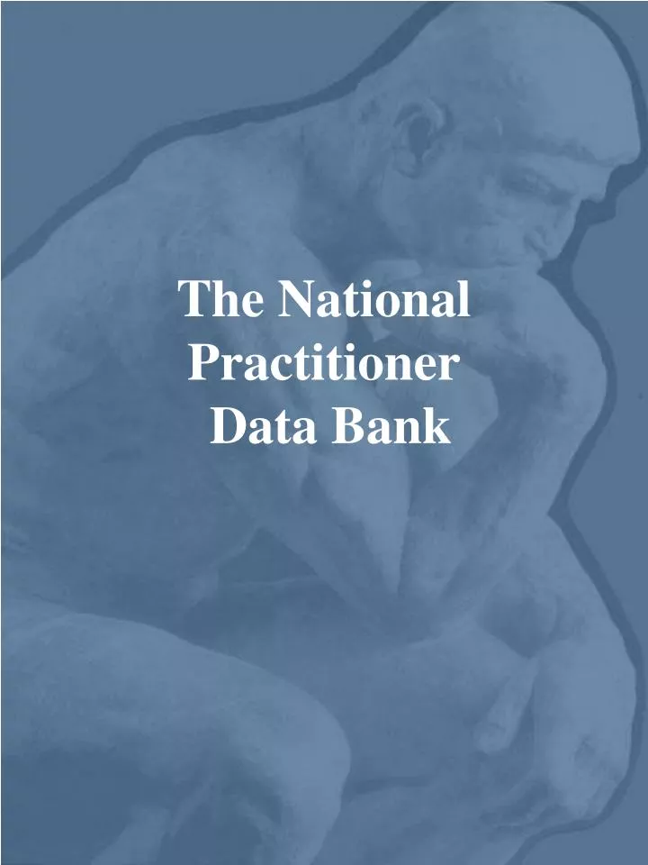 the national practitioner data bank