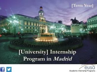 [University] Internship Program in Madrid