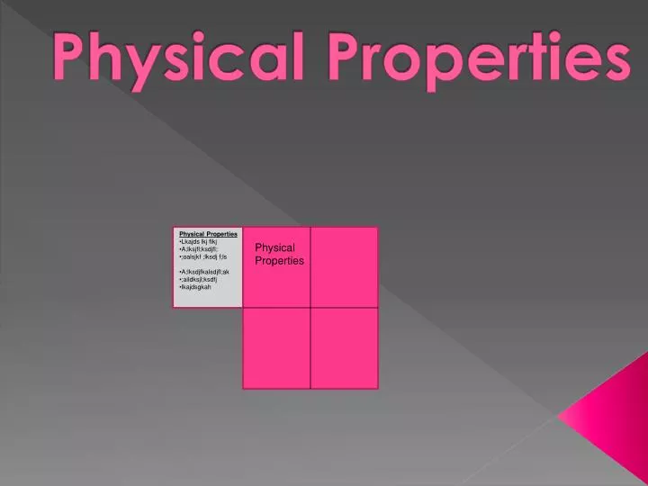 physical properties