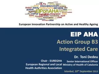 Chair - EUREGHA European Regional and Local Health Authrities Association