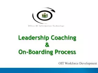 Leadership Coaching &amp; On-Boarding Process