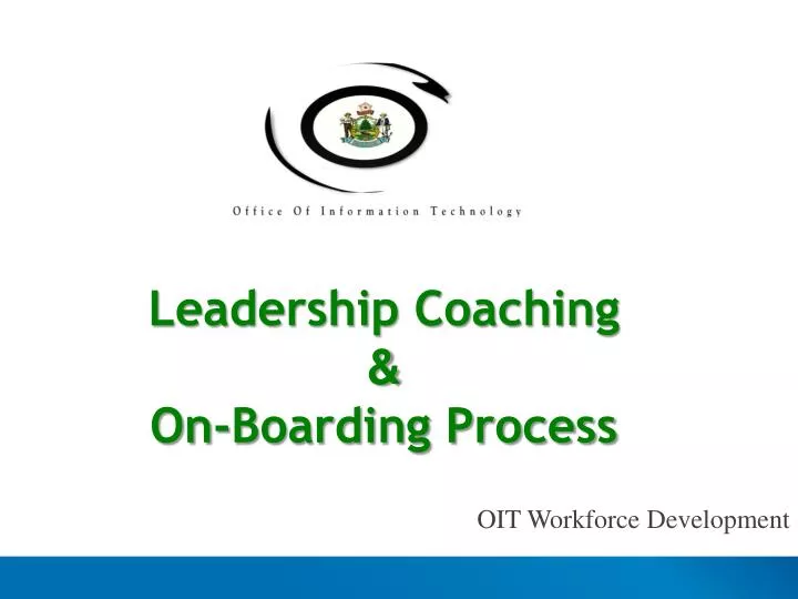 leadership coaching on boarding process