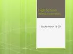 High School Announcements - slide 1
