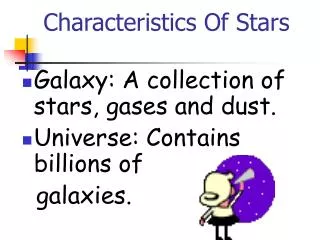 Characteristics Of Stars