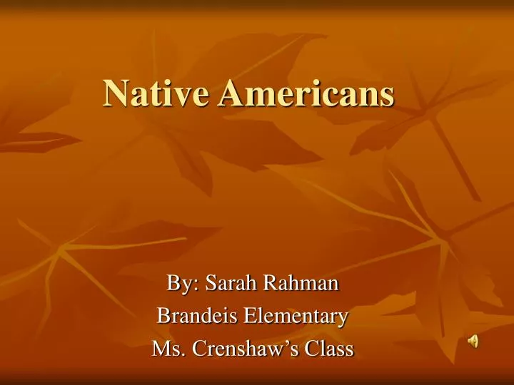 native americans