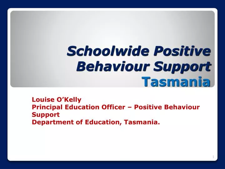 schoolwide positive behaviour support tasmania