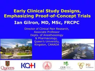 Early Clinical Study Designs, Emphasizing Proof-of-Concept Trials