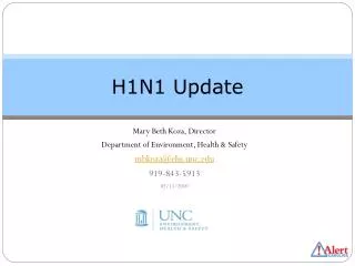 H1N1 Update