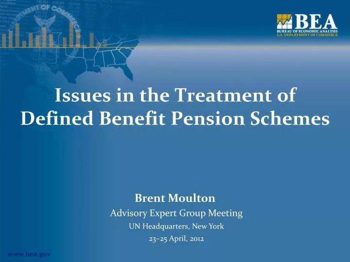 issues in the treatment of defined benefit pension schemes