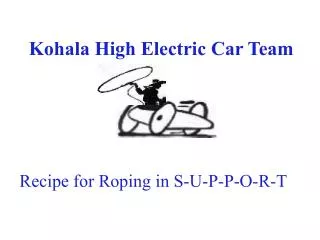 Kohala High Electric Car Team