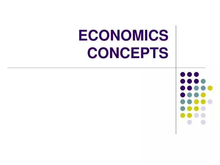 economics concepts