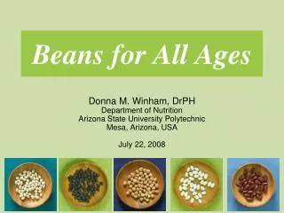 Beans for All Ages