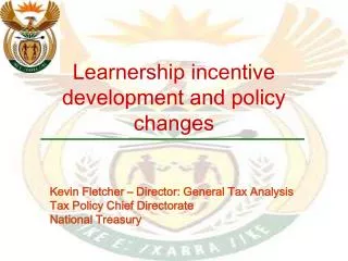 Learnership incentive development and policy changes