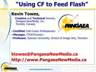 “Using CF to Feed Flash”