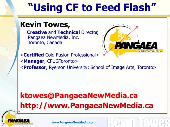 using cf to feed flash