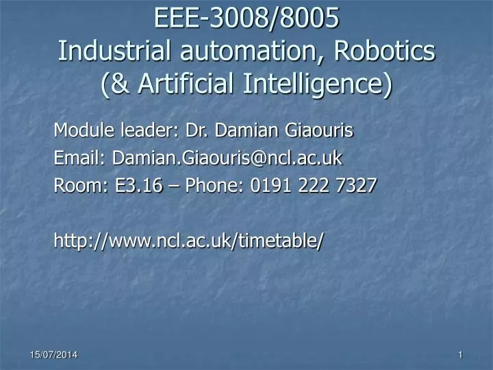 eee 3008 8005 industrial automation robotics artificial intelligence