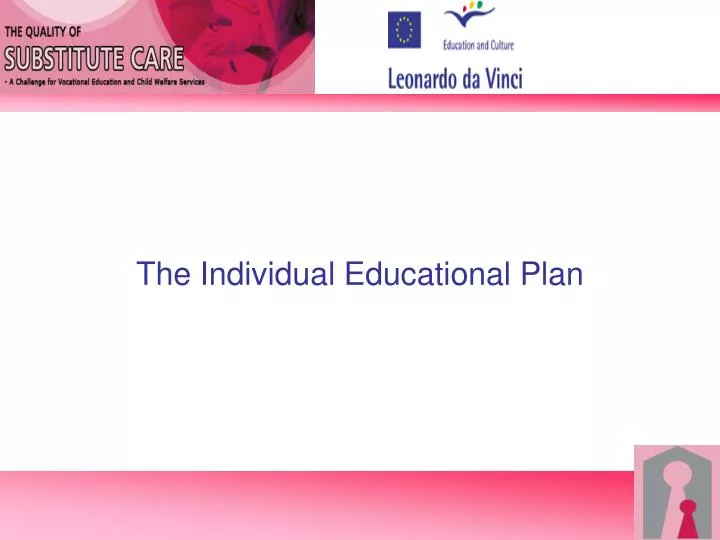 the individual educational plan