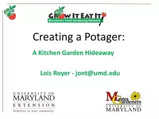 Creating a Potager: