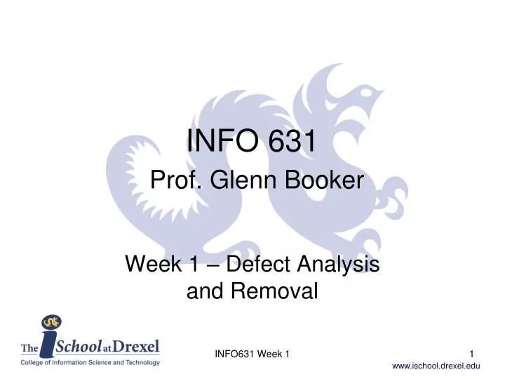 info 631 prof glenn booker