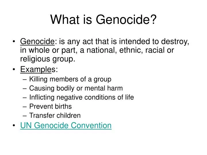 what is genocide