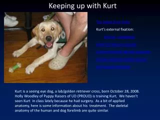 Keeping up with Kurt